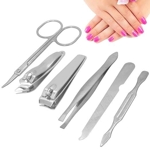 SJ 6-in-1 Nail Art Clipper Set – Manicure & Pedicure Kit