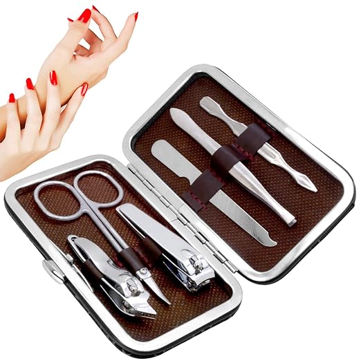SJ 6-in-1 Nail Art Clipper Set – Manicure & Pedicure Kit