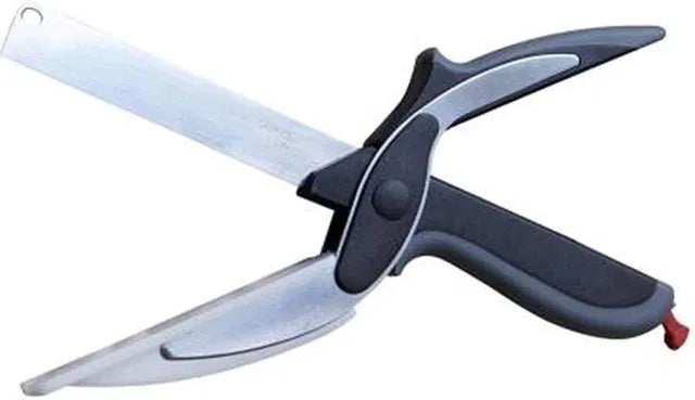 2-in-1 Cleaver Cutter – Smart Kitchen Knife with Built-in Chopping Board